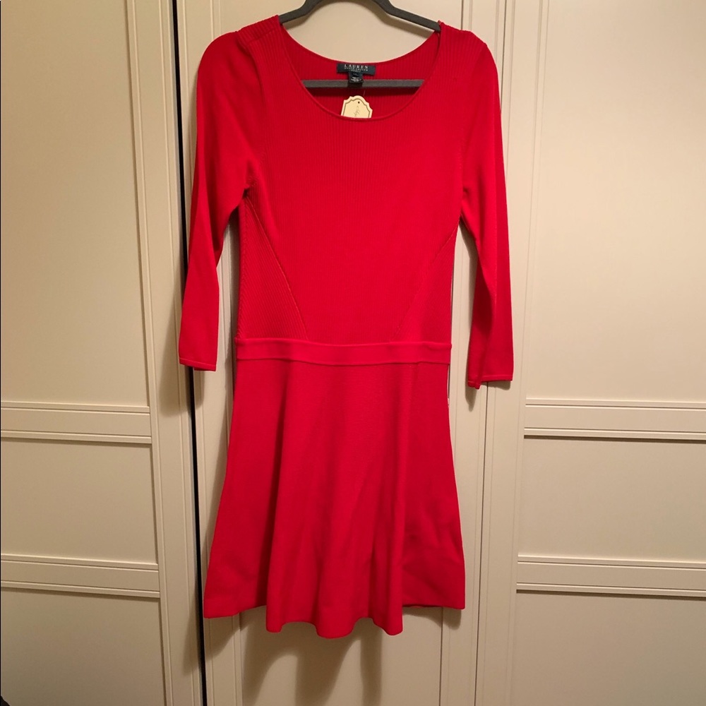 Red Ralph Lauren Dress NWT